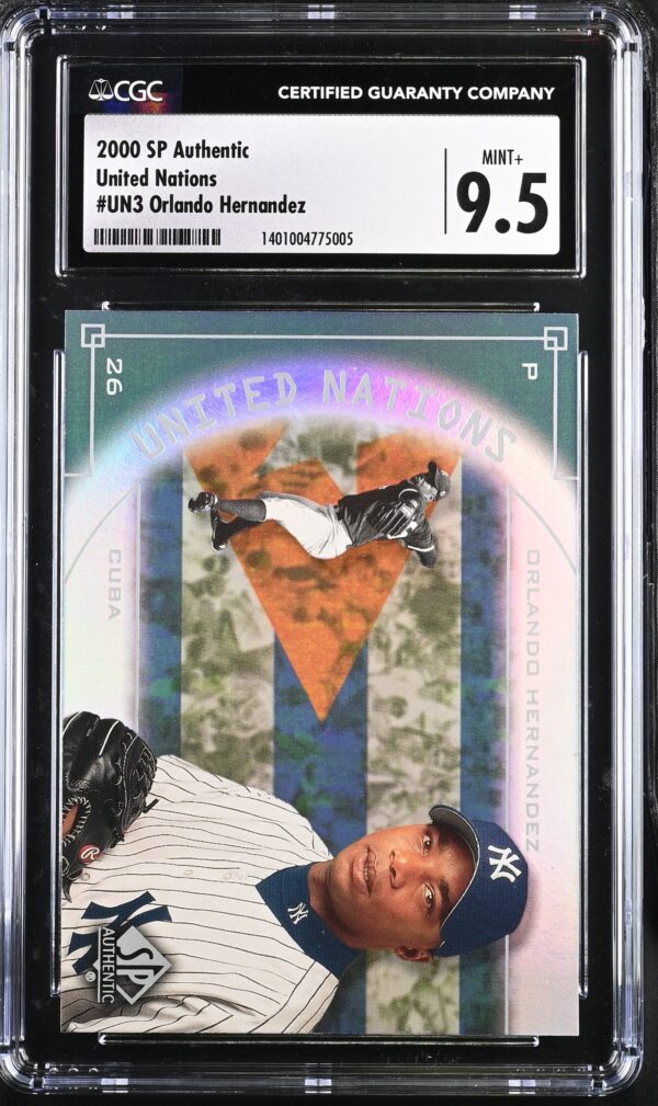 CGC Cards | Mint +9.5 | Baseball 2000 SP Authentic United Nations UN3 Orlando Hernandez (Graded)