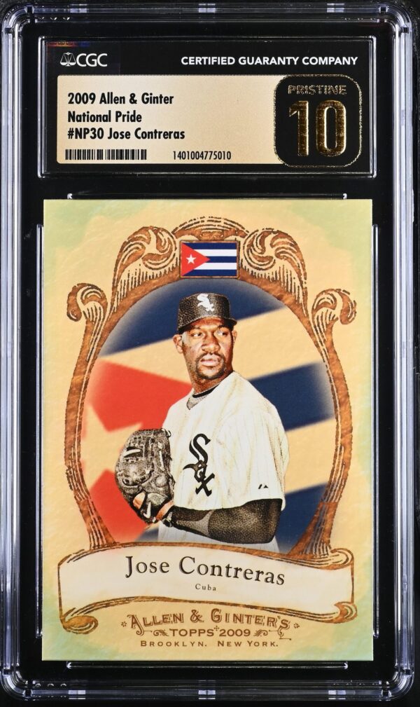 CGC Cards | Graded Pristine 10 | MLB Baseball 2009 Allen & Ginter National Pride NP30 Jose Contreras