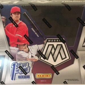 2021 Panini Mosaic Baseball Factory Sealed Hobby Box (3 autograph cards, 2 mosaic red parallels, and 5 silver prizms)